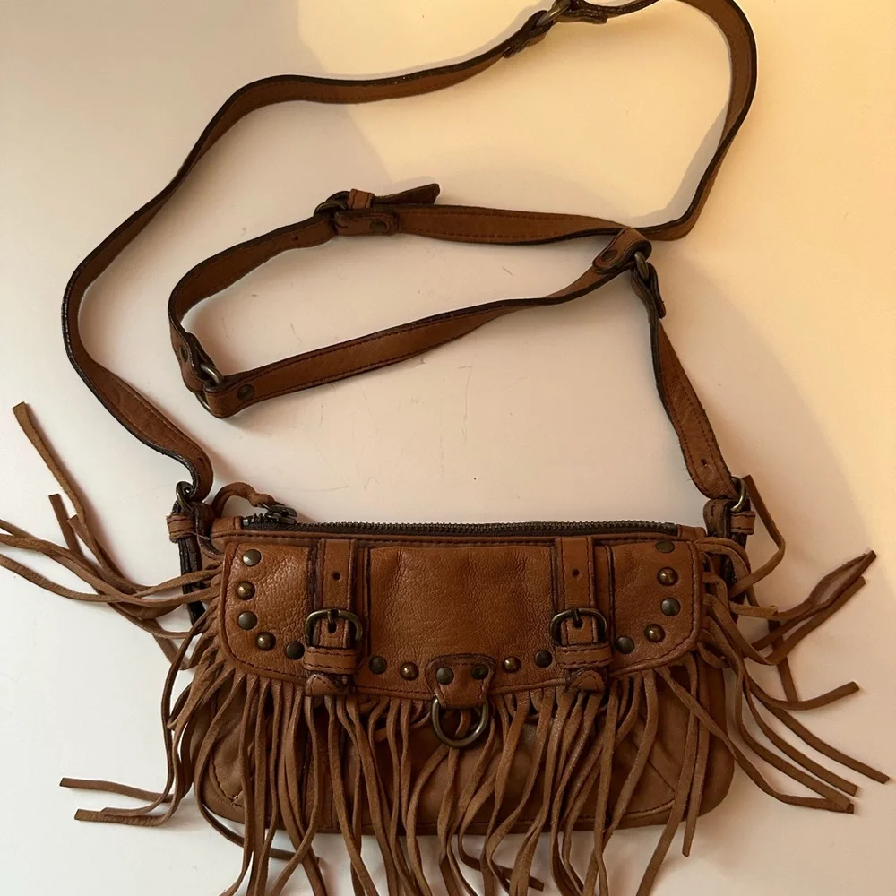 abaco paris Women’s bags with fringes Brown